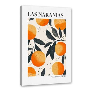 Imagem de Pôster colorido de limão, citrinos e laranjas, mercado de frutas, vintage, arte de parede, decoração de cozinha, pintura em tela para sala de jantar e quarto (SKU3,40.6x50.8 cm = (40x50 cm