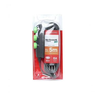 Imagem de Extensão Noshock90 Pp 3x0,75 2p+t10a Grafite 5m