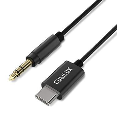 Imagem de Cubilux Cabo de áudio USB C para 3,5 mm [96KHz/24bit DAC] compatível com Samsung S25/S24/S23/S22 Ultra, Z Fold/Z Flip 6/5/4, Tab S10/S9/S8 tipo C para cabo auxiliar de rádio de carro macho de 1/20.3