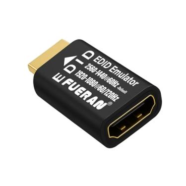 Imagem de FUERAN Adaptador de emulador HDMI Edid, emuladores 2560X1440@60Hz (2K/1440P), passagem confiável para divisores de vídeo, extensores, receptores AV – Plug & Play