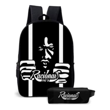 Imagem de Mochila Escolar Bolsa Rap Rua Estilo Hip Hop Kit Com Estojo - Use Thuc