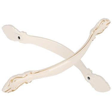 Imagem de aqxreight 10 Conjuntos de Puxadores de Porta Branco Marfim Estilo Simples Armário de Gaveta de Escritório Universal 96 Mm Tempo de, Design Forte de Liga e Fundição Sólida, Não Materiais de Painel