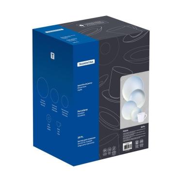 Imagem de Aparelho De Jantar Tramontina Polaris Em Porcelana Decorada 20 Peças