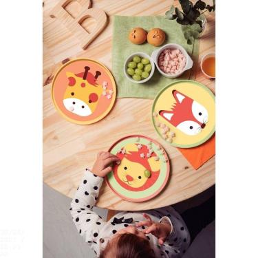 Imagem de Prato Infantil Tramontina Baby Friends Em Polipropileno Amarelo Tramontina