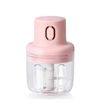 Imagem de Processador de Alimentos Elétrico Mini Chopper, 45W, Lâmina Aço Inoxidável, Plástico ABS sem BPA, USB, 12.5x8x5.5cm, para Alho, Gengibre, Carne