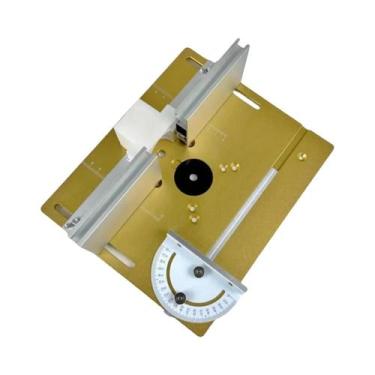 Imagem de Placa De Inserção Para Mesa De Router Em Alumínio Com Guia De Esquadri
