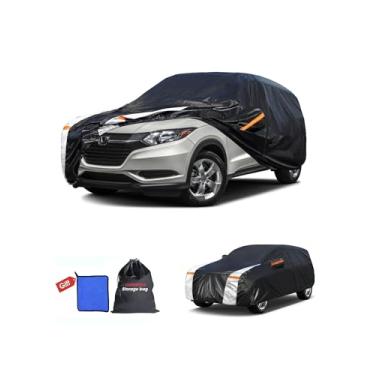 Imagem de Cotryvox Capa para carro Honda HRV 100% à prova d'água para todos os climas, presente com toalha, capa de carro SUV de 10 camadas, ajuste personalizado, Honda HRV 2015-2026, capas externas completas