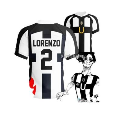 Imagem de Camisa De Futebol Masculina Blue Lock Ubers Com Decote Em V, Uniforme 