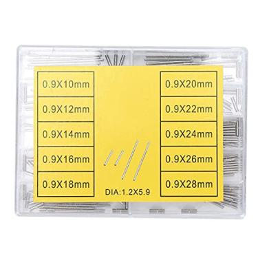 Imagem de Hyuduo 100 Peças Barra de Tubo de Relógio Pulseira de Relógio Fecho Pino de Conexão Eixo de Conexão 0,9 Mm 10-28 Mm Material de Liga à Prova de Ferrugem Resistente à Corrosão Com Caixa