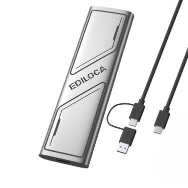 Imagem de Ediloca Disco rígido externo EP1000 2TB, SSD portátil, unidades de estado sólido externas de até 1050 MB/s de leitura, expansão de armazenamento, compatível com smartphones USB-C, PC, Mac, tablets