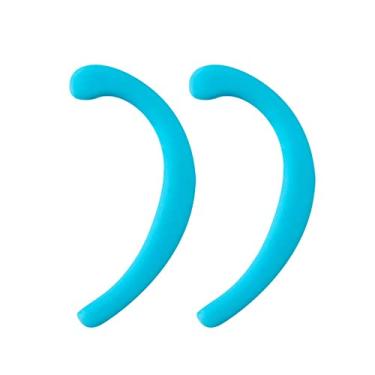 Imagem de Dioche Gancho Extensível de Silicone, Proteção de Ouvido Reutilizável para Alívio Dor, Material Antiderrapante Macio e Confortável, Fácil de Usar Com Formato (Azul)