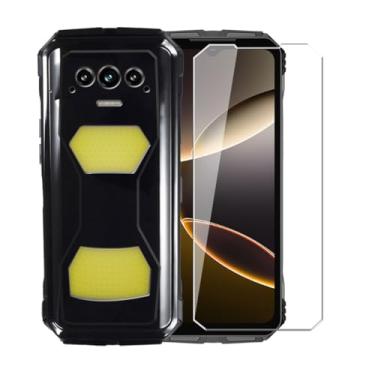 Imagem de WDMYLFTW Capa para Doogee V Max S + película protetora de tela de vidro temperado - capa protetora de TPU (preta)