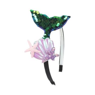 Imagem de Tiara De Princesa Sereia Da Disney Para Meninas, Acessório Fofo Para F