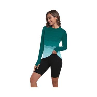 Imagem de Camisa De Proteção UV De Manga Longa Para Mulheres, Leve E De Secagem 