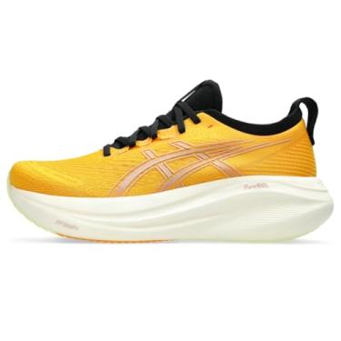 Imagem de ASICS Tênis de corrida masculino Gel-Nimbus 27, Âmbar/rosa neutro, 47