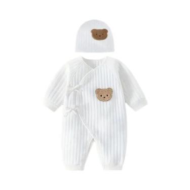 Imagem de Macacão De Algodão Para Bebê Recém-Nascido Menino Menina Com Estampa D