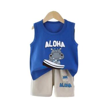 Imagem de Conjunto De Roupa Infantil De Verão Para Meninos E Meninas, Colete De 