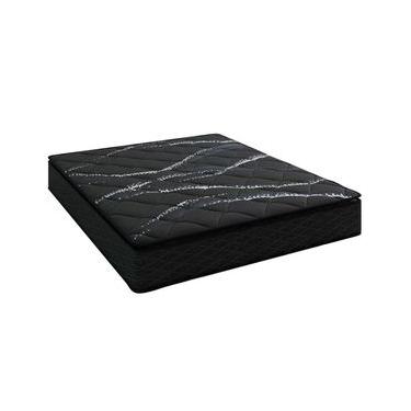 Imagem de Colchão Queen Size Umaflex New Itália Black com Molas Ensacadas, Revestimento em Jacquard e Pillow Top D26 25X158X198cm - Preto