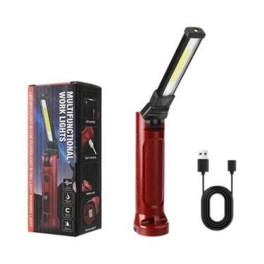 Imagem de Lanterna De Trabalho LED Recarregável Portátil Com Ímã, Lanterna COB P