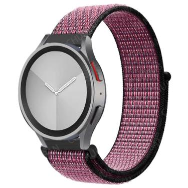 Imagem de AHGDDA Pulseira esportiva de nylon para Samsung Galaxy Watch 6/5/pro/4/Classic/Active 2 de 43-47-44 mm 20 mm/22 mm para Huawei Gt 4/2/e/3 (50 frutas maduras, 22 mm), 22mm, Ágata