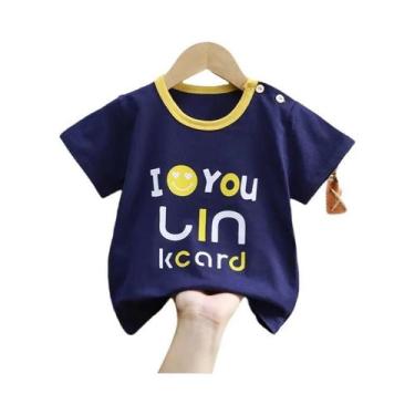 Imagem de Camisetas De Verão Para Meninos E Meninas Com Estampa De Desenho Em Al