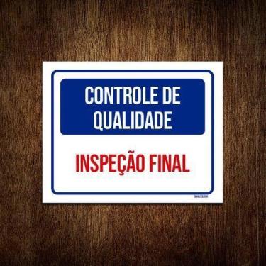 Imagem de Kit 5 Placas Controle De Qualidade Inspeção Final - Sinalico.Com