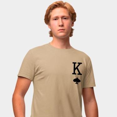 Imagem de Camisa Camiseta Genuine Grit Masculina Estampada Algodão 30.1 Rei, Beg