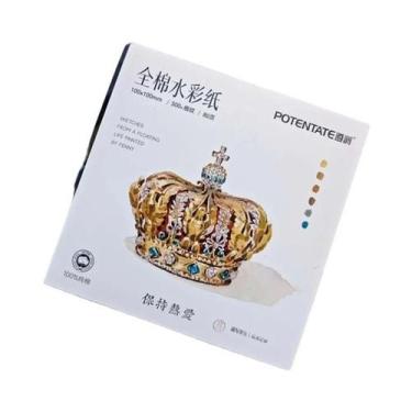 Imagem de Papel Para Aquarela 100% Algodão, 300g, 80 Folhas, Quadrado, Materiais