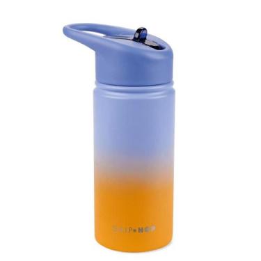 Imagem de Garrafa Térmica de Aço Inox 450 ML Ombre Azul Skip Hop
