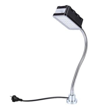 Imagem de Eujgoov Luz de Máquina LED 10W 1500LM 6500K 30cm Luz de Torno Com Base Magnética Flexível de Pescoço de Ganso para Bancada de Prensa de Perfuração (plugue da ue)