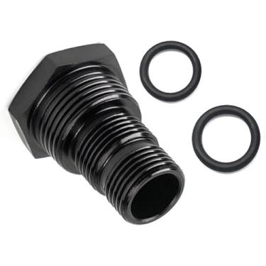 Imagem de Adaptador de filtro de óleo União de mangueira redutora de alargamento de alumínio fêmea para macho NPT redutor de linha de combustível encaixe reto (1/2-28)