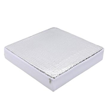 Imagem de Acouto Isolador de Clarabóia RV, Estrutura de 3 Camadas, Capa Reflexiva Antiderrapante para Ventilação RV de 14 Polegadas, Com Tiras de Fixação de Gancho e Laço para Isolamento