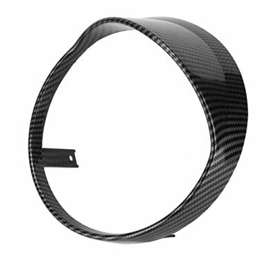 Imagem de Generic Capa de Farol de Motocicleta Elegante e Durável, Proteção de Bloqueio de Luz Frontal Adequada para GTS 250 300 2018-2021, Feita de Material ABS Premium (A (padrão de carbono))