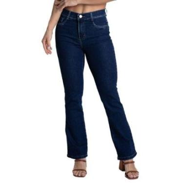 Imagem de Calça Jeans Sawary Boot Cut Petit - 281935 - Azul escuro 46-Feminino