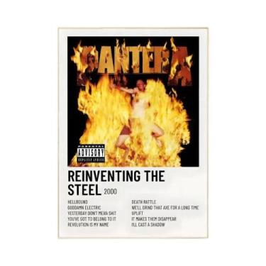 Imagem de Pôster Vintage Da Banda Pantera Em HD, À Prova d'Água, Autoadesivo, De