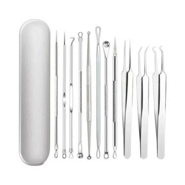 Imagem de Kit De Remoção De Cravos E Espinhas 11 Peças: Conjunto De Agulhas De A