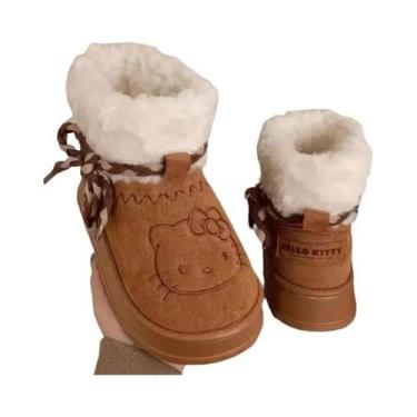 Imagem de Botas De Neve Femininas Sanrio Hello Kitty Y2k Kawaii Quentes E Antide