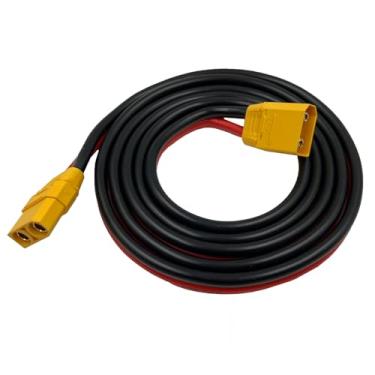 Imagem de ZkeeShop Cabo de extensão XT90 fêmea para XT90 macho 10AWG XT90 para XT90 compatível com gerador solar de estação de energia portátil de 4,92 pés