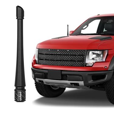 Imagem de Antena curta de 17,8 cm para Ford F-150 Wrangler Jeep Chevrolet todos os anos, bobina de cobre interna para melhor recepção AM/FM e à prova de lavagem de carro, fácil instalação, modelos durante todo