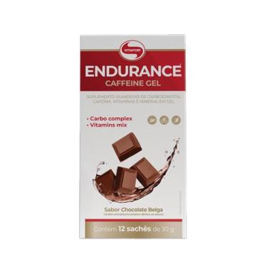 Imagem de Endurance Caffeine Gel Sabor Chocolate Belga CX/12 Sachês Vitafor