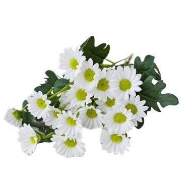 Imagem de Mães artificiais do pôr do sol – flores de plantador resistentes aos raios UV | Folhas de eucalipto falsas resistentes ao desbotamento para janela de Ação de Graças, , quintal, pátio,