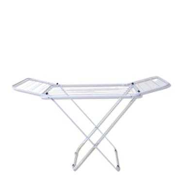 Imagem de Varal Dobrável de Chão com Abas Super Leve | Ideal para Apartamento | Reforçado e Não Enferruja | Pintura Eletrostática