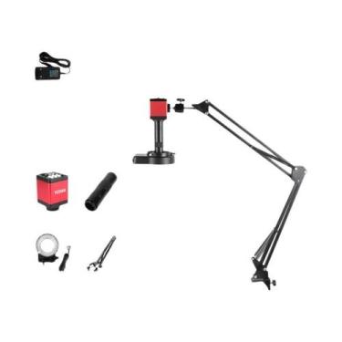 Imagem de Microscópio Eletrônico 4K HD Com Zoom De 150X, Câmera HDMI VGA USB Par