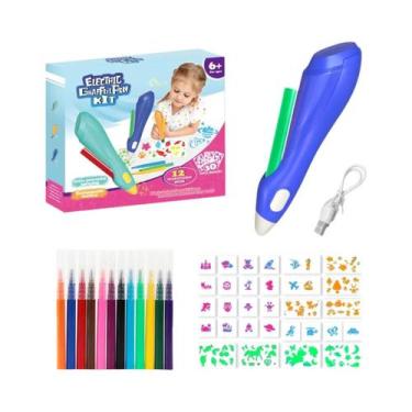 Imagem de Conjunto De Canetas Elétricas Para Pintura Em Aquarela, 12 Cores, Para