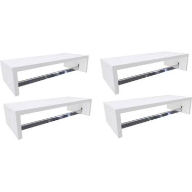 Imagem de Kit 4 Cabideiros De Parede Branco