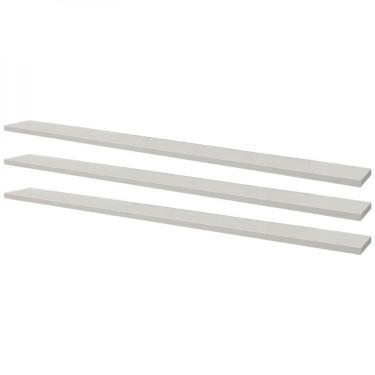 Imagem de Kit 3 Prateleiras 90 X 10cm Branca Suporte Invisível