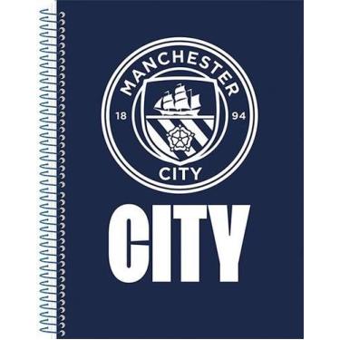 Imagem de Caderno Universitário 1M Espiral Capa Dura 80fls Manchester City - Bar
