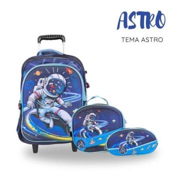 Imagem de Mochila Carros Racing + Lancheira + Estojo  Kit Juvenil com Estampa Ra