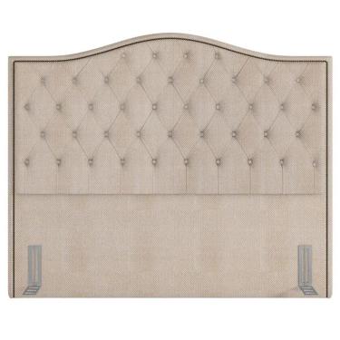 Imagem de Cabeceira Cama Box Casal King 195cm Siena Z37 Linho Cru - Mpozenato