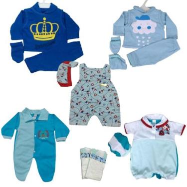 Imagem de Roupas Roupinhas Bebê Reborn Menino Lote com 5 roupinhas - Duda Baby